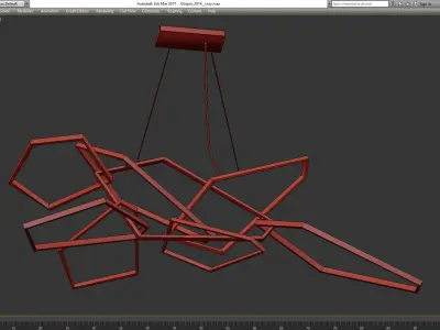 Chandeliers collection 3d models 10 pieces Low-poly 3D model purchase