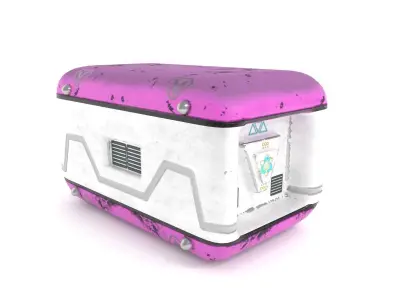 Sci-Fi Box Case Crate 3D model 3D model