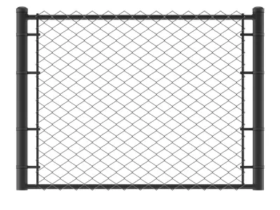  Chain-link fence 3D model
