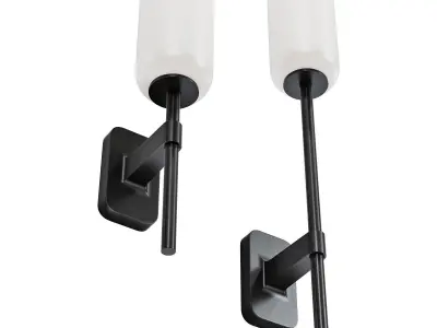 Astro lighting tacoma single-single grande reed glass 3D model