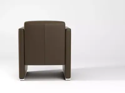 Bolero leather chair 3D model