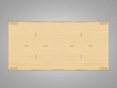 CNC Ready - PLYWOOD DINNER TABLE 3D model
