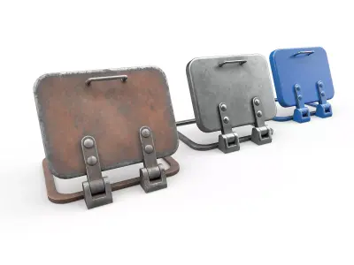 Old Hatch v2 Low-poly 3D model