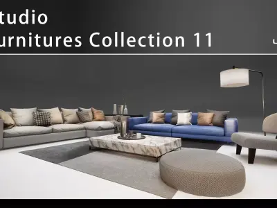 DH STUDIO Furniture Collection 11 Low-poly 3D model
