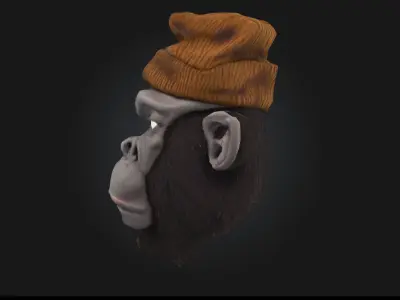 Mystic Ape  Enchanted Primate Character Model for Fantasy  3D model