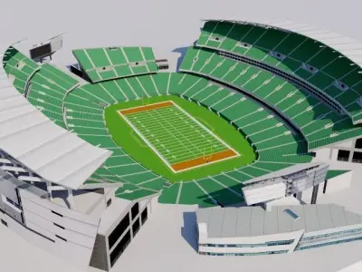 Paul Brown Stadium - Cincinnati USA 3D model