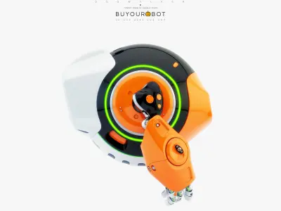 Dog walker III bot 3D model