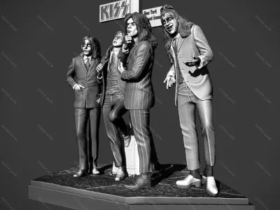 KISS New York Street Icons 1974 3d ptinting 3D print model