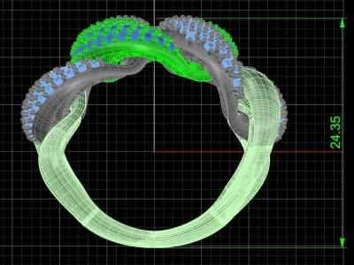 Jewelry ring 231 3D print model