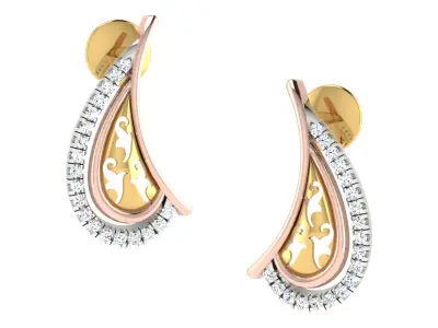 Women Pendant Earring Sets 3dm STL OBJ FBX Renders Details 3D print model get