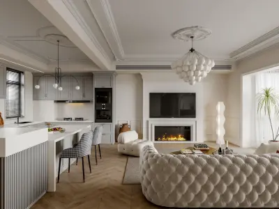 apartment interior scenes       3D model 10