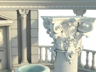  Rotunda fountain 3D model