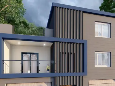 contemporary villa  3D model