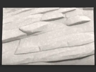Dense Limestone Wall High Poly 3D print model purchase