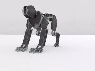 DogB215 robot dog 3D model