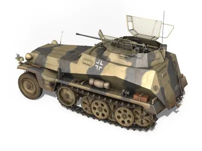 SDKFZ 250 9 - Reconnaissance Halftruck - Nordland 3D model