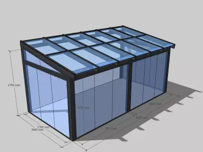 Winter garden 3D model order