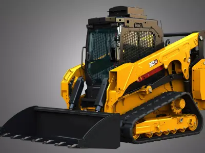 285XE Compact Track Loader - Bucket 3D model