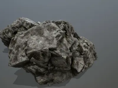 Rock  Gate Low-poly 3D model