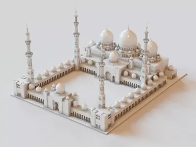 Sheikh Zayed Grand Mosque 3D print model