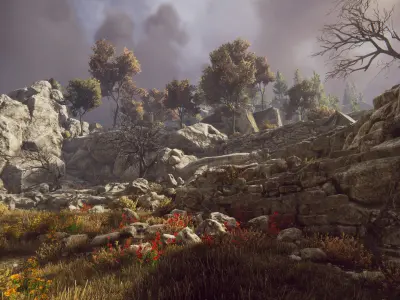 Modular Dungeon Catacombs - Mobile Low-poly 3D model