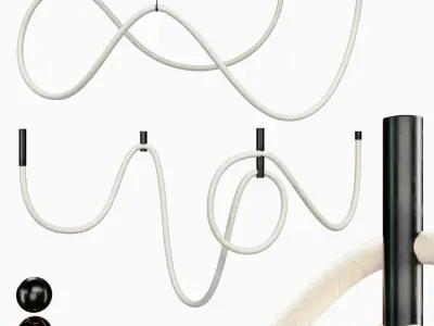 2 Centersvet-FREELIGHT-HOOK-PDNT-2lights - 2mat  3D model