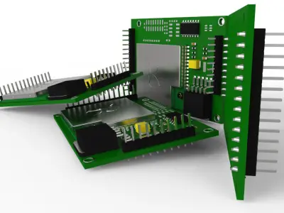 Electrical PCB Free 3D model