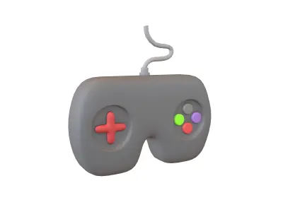Game Controller Icon V1 002 Low-poly 3D model