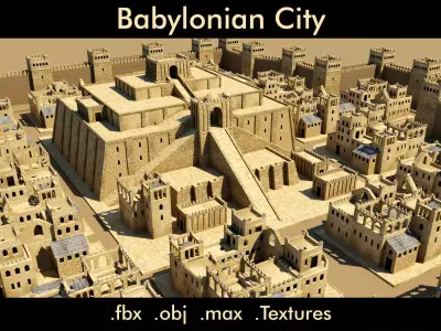 Babylonian City- 3d Model 3D model