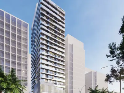 Apartment Model proposed hotel in middle of city 3D model