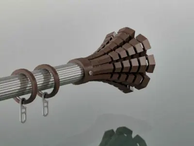  Finial for curtain rods 3D model