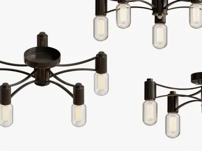 CEILING LAMP LOFT DROPLET TOP 3D model