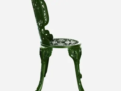 Seletti industry aluminium garden chair 3D model