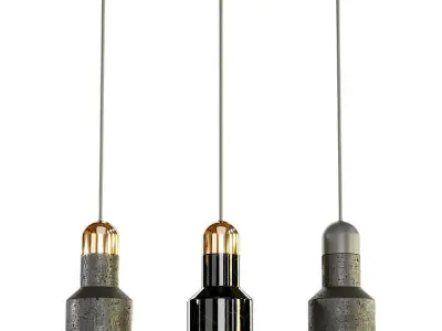 Lampatron Jazz Stone pendant lamp 3D model