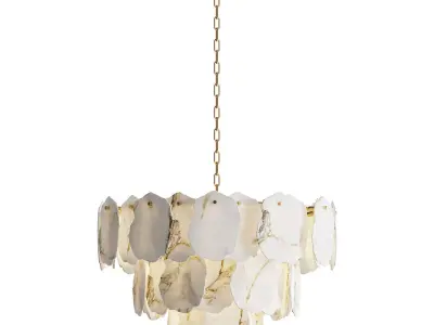  Leon Alabaster Chandelier 3D model
