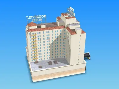 The Hollywood Roosevelt 3D model