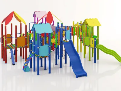 kids child playground 3d model 3D model