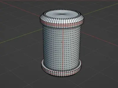 Sci-Fi Glass Cylinder  3D model