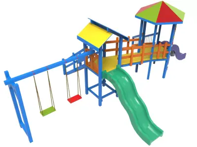 Playground  Low-poly 3D model