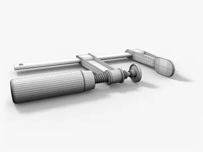 F-Clamp letter f clamp 3D model