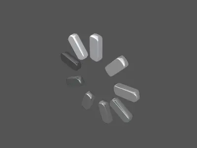 Loading Symbol v2 002 Low-poly 3D model
