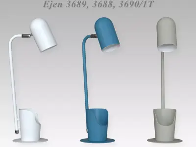 Office table lamp with switch Ejen 3689 - 3688 - 3690 - 1T 3D model