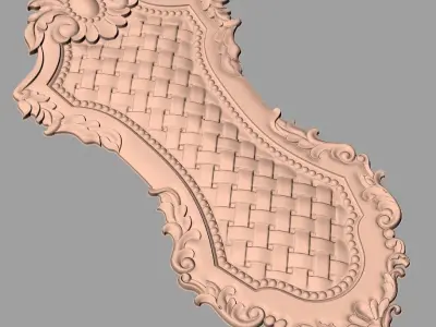 Artcam 3D relief STL models for CNC woodworking E147 3D model