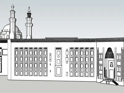 Mosque and Madrasa of Sultan Hassan 3D print model