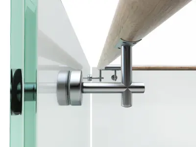 Glass railing-01 3D model