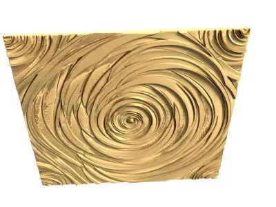 decor set wall panel ornament mural CNC 02 3D print model 3D print model purchase