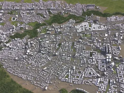 Duhok - 3D City Model Low-poly 3D model