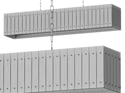 San Marco Rectangular Chandelier 54 3D model