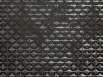 Dirty Metal Grill Transparent PBR Seamless Texture