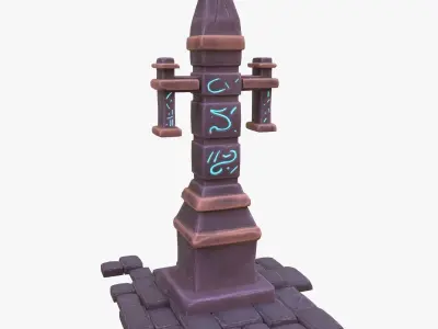 Obelisk tower 3D model